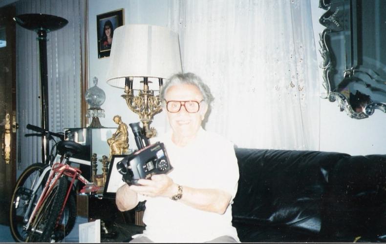 Gramps loved the video camera Mom bought him for Father's Day 1993